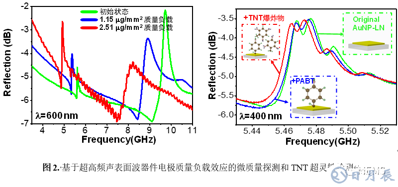 基于電極質(zhì)量負載超靈敏的聲表面波敏感機制測試實驗